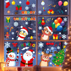 Weihnachts-Fensteraufkleber, Frohe Weihnachten, Dekorationen für Zuhause, 2025, Weihnachts-Wandaufkleber, Kinderzimmer, Neujahr, Dekoration 2026