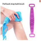 Silikon-Rückenwäscher für Duschbad, Körperbürste, Rückenwascher mit Griff für Männer und Frauen, Tiefenreinigung, Massage, Haut