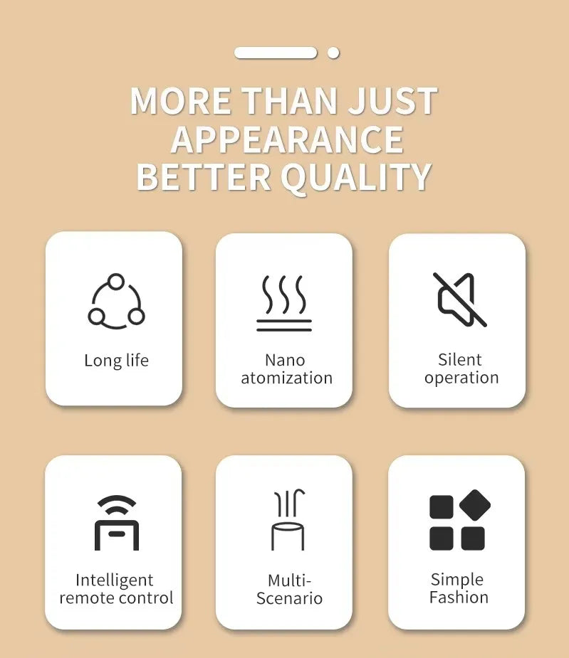 Bluetooth Smart Scent Air Machine Hotel Collection Diffusor für ätherische Öle, wasserloser Diffusor für den Duft zu Hause, im Hotelzimmer