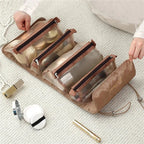 Abnehmbare Kosmetiktasche, tragbar, große Kapazität, 4-in-1-Make-up-Taschen, tragbar, faltbar, Reise-Kosmetik-Aufbewahrungs-Kulturtasche