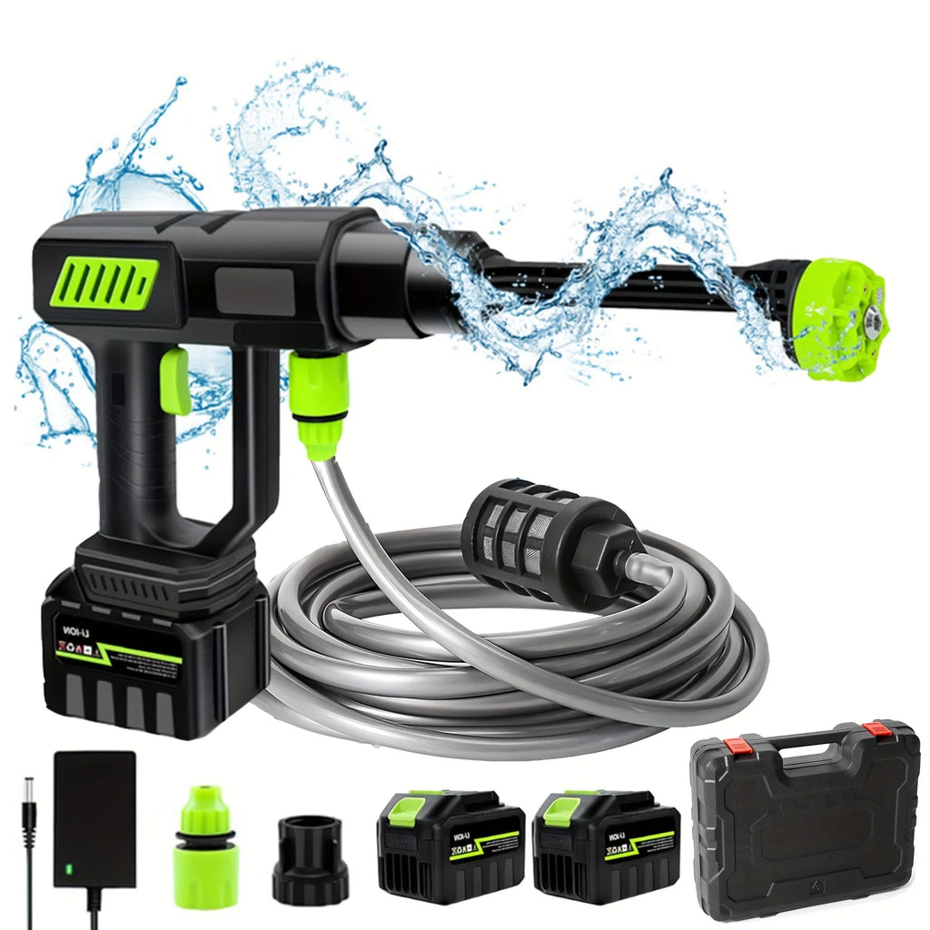 120Bar Bürstenlose Hochvolt-Autowaschpistole 6-in-1 Elektrische Gartenreinigung Spritzpistole fair für Makita 21V Batterie