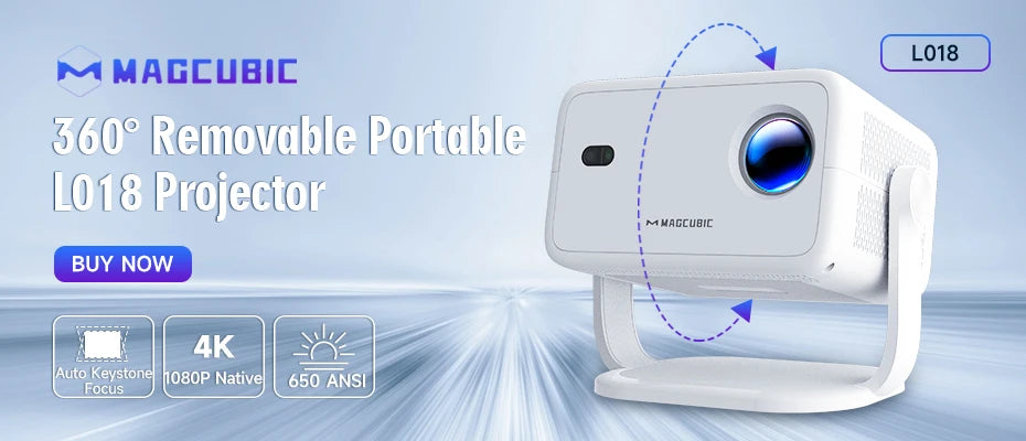 Projecteur Magcubic HY300 PRO 4K Android 11 Dual Wifi6 290ANSI Allwinner H713 BT5.0 1080P 1280*720P Home Cinéma Projecteur extérieur