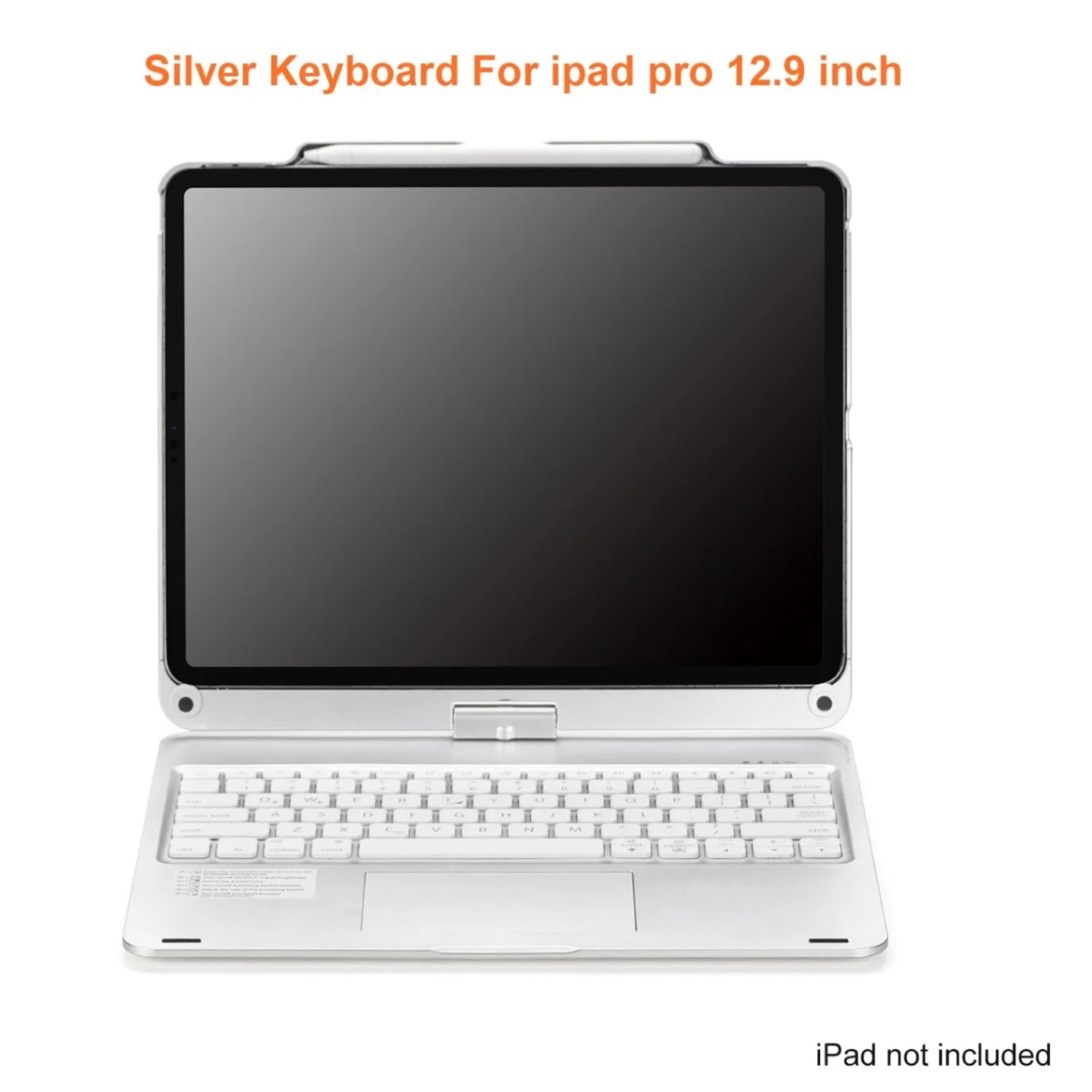 360 Grad drehbare BT-Tastatur für wiederaufladbare kabellose Tastatur und Maus mit 7-Farben-Hintergrundbeleuchtung für iPad 10,2/10,5 Zoll