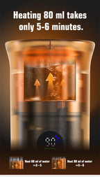 Foombthe Tragbare Espressomaschine mit Digitalanzeige, 3-in-1-Kapselkaffeemaschine für Auto und Zuhause, Camping-Kaffeemaschine