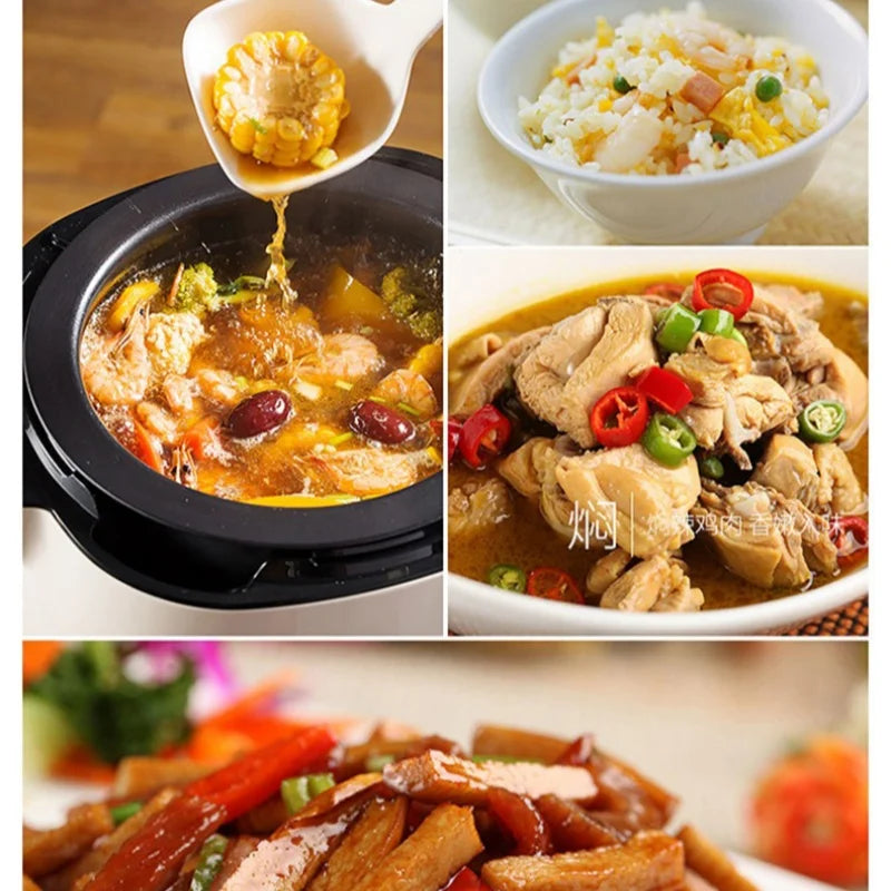 220V 6L 360° °   Trommeltyp-Smart-Wok-Maschine, automatischer Kochroboter für die Küche zu Hause mit Multifunktion, 2000 W leistungsstarke Feuerkraft