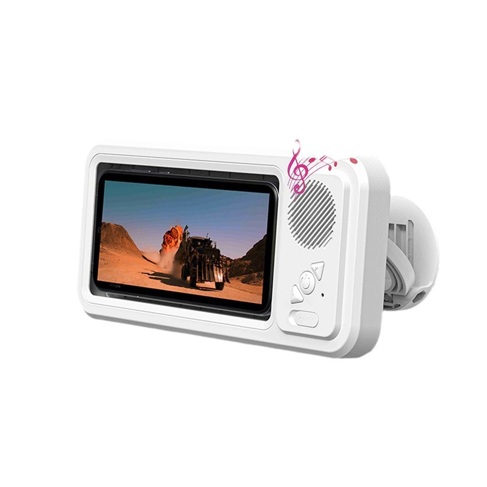 Dusch-Telefonhalterung mit Bluetooth-Lautsprecher, 360-Grad-Drehung, Wandhalterung für die Dusche, wasserdicht, beschlagfrei, für 4–6,9 Zoll große Handys