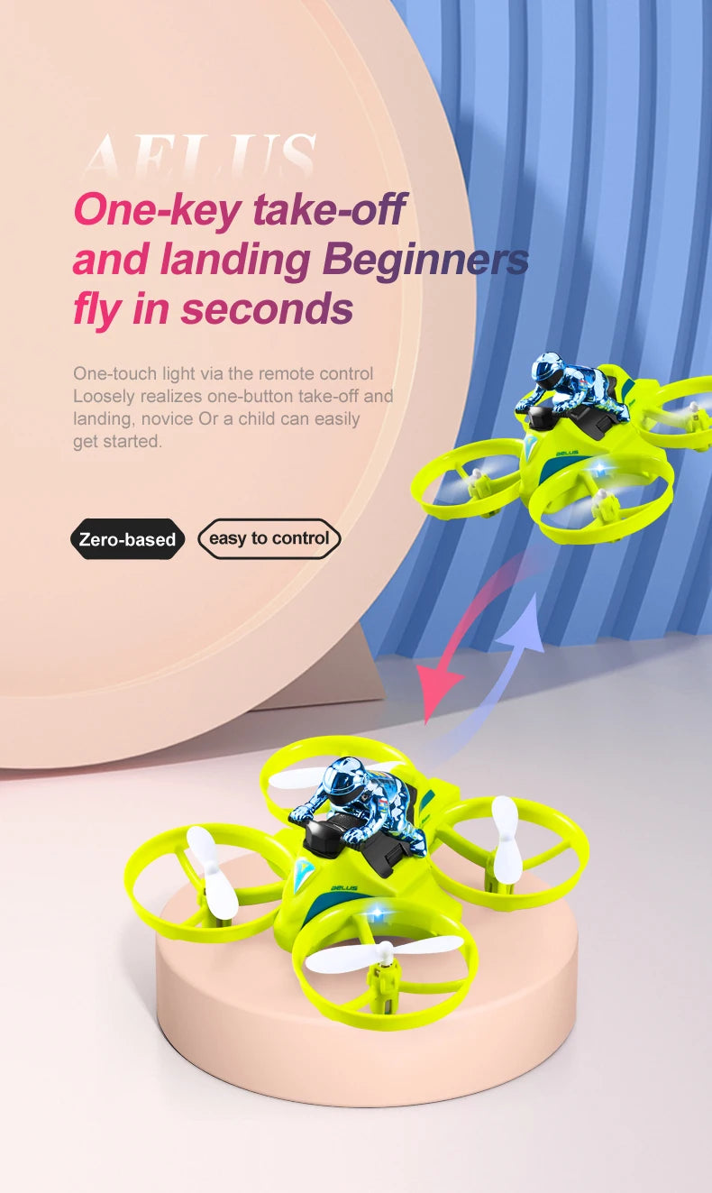 4DRC Mini RC Drohne Höhe halten Headless Modus 3 in 1 Meer Land Luft Flug 2,4G Fernbedienung Quadcopter Boot RC Hubschrauber Spielzeug