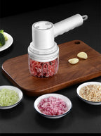 4In1 Elektrische Gemüse Cutter Set Handheld Drahtlose Elektrische Knoblauch Stampfer Lebensmittel Chopper Fleischwolf Maschine Lebensmittel Peel Scheibe