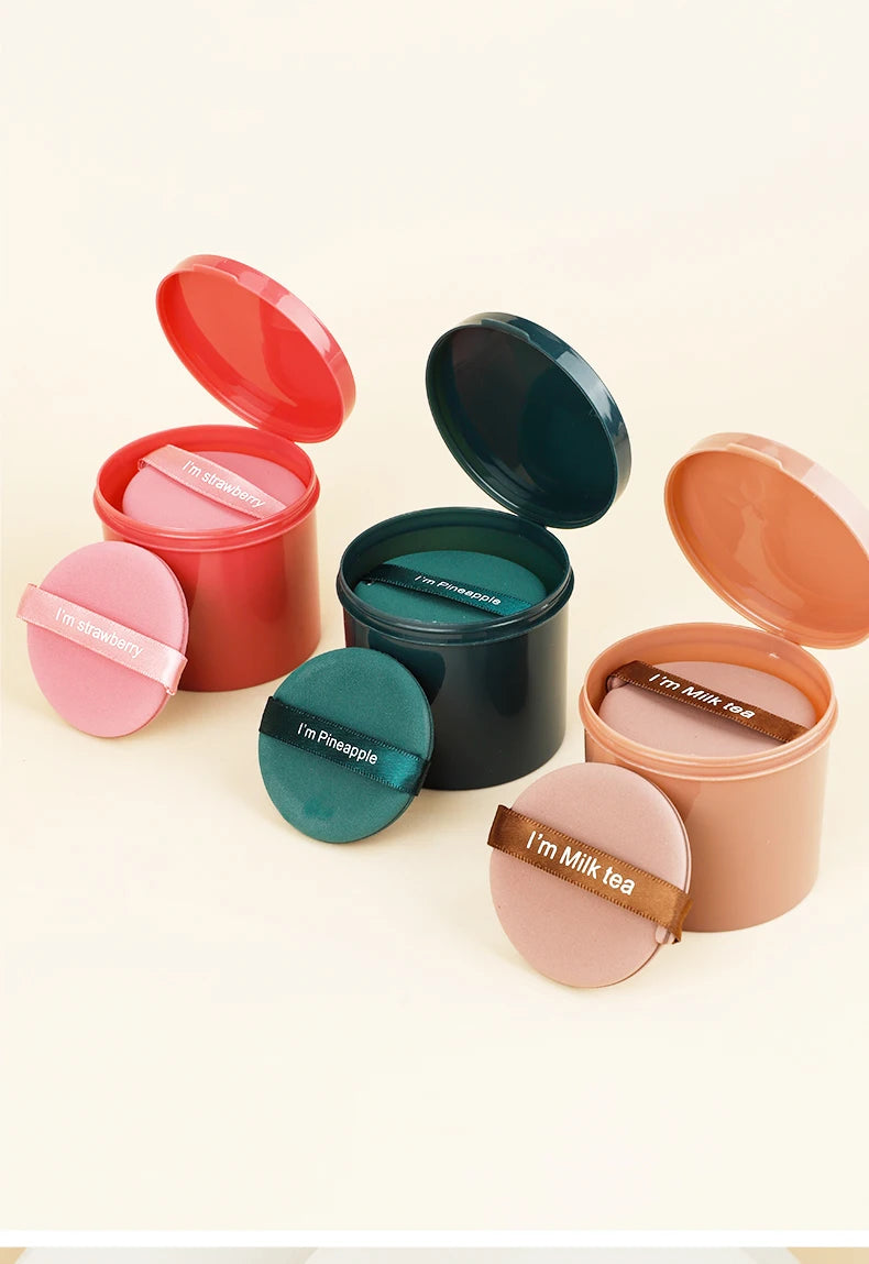 7 Stück Luftpolster-Puff, nass und trocken, wiederverwendbarer Schwamm-Puff für Flüssigkeit, Creme, Foundation und Puder, Make-up-Werkzeug mit Aufbewahrungskoffer