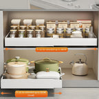 Schubladen-Schrank-Organizer ausziehbare ausziehbare Gleitschiene aus Kohlenstoffstahl unter der Spüle, Aufbewahrungsregal für Küchenschrank