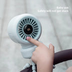 Tragbarer Clip-Ventilator mit Schwenkfunktion – USB/Batterie, 3 Stufen, 5 Schaufeln | Kinderwagen, Schreibtisch & Outdoor | CE & RoHS