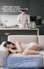 3-in-1-Eisbereiter und Wasserspender: Haushaltsgerät für die Arbeitsplatte mit sofortiger Erwärmung/Kühlung, großes Fassungsvermögen, energiesparend