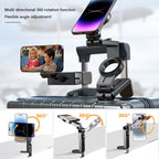 Magnetischer Reise-Handyhalter – 360°, Faltbar, MagSafe-kompatibel | Flugzeug, Zug & Schreibtisch | Schwarz