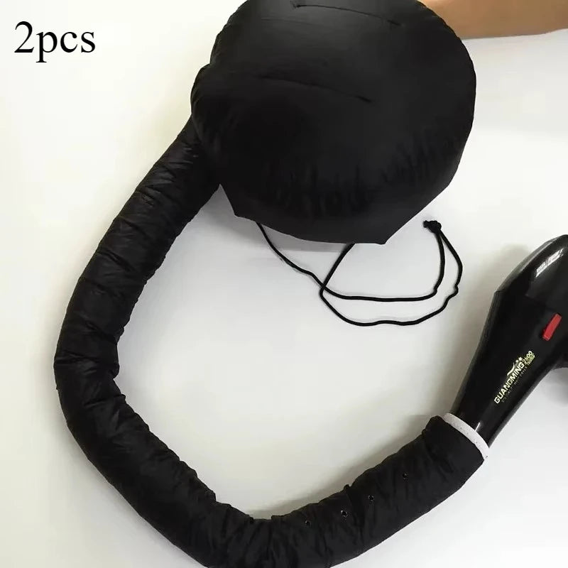 2PCSHair Motorhaube Tragbare Trockner Kappe Dampfer Quick Dry Gebacken Öl Pflege Diffusor Trocknen Friseur Werkzeuge Haar Kappe Dusche Kappe frauen