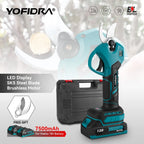 YOFIDRA 30 MM Bürstenlose Scheren Schere 2 Gänge Cordless Garten Obst Baum Zweig Beschneiden Power Werkzeuge Für BL1850B 18 V batterie