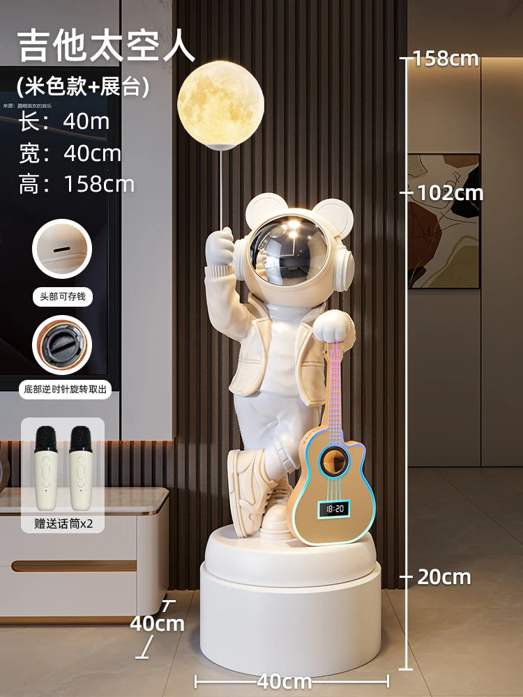 Astronaut Astronaut Bluetooth Audio Stern Licht Wohnzimmer Boden Ornament TV Schrank Boden Home Dekoration