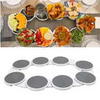 Drehteller für Küche, Esstisch, Drehteller für Küchenarbeitsplatte, 360-Grad-Drehung, vielseitig, hitzebeständig, für rechteckigen Tisch