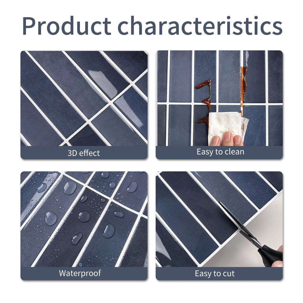 Bester Preis Wandfliesenaufkleber 3D-Harzkleber Wandaufkleber Selbstklebende Nachahmung von Fliesen abziehen und aufkleben wasserfeste Tapete