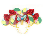 Prinzessin Haarreif mit Pailletten-Bogen – Disney-Motive, Halloween & Party | Damen & Kinder