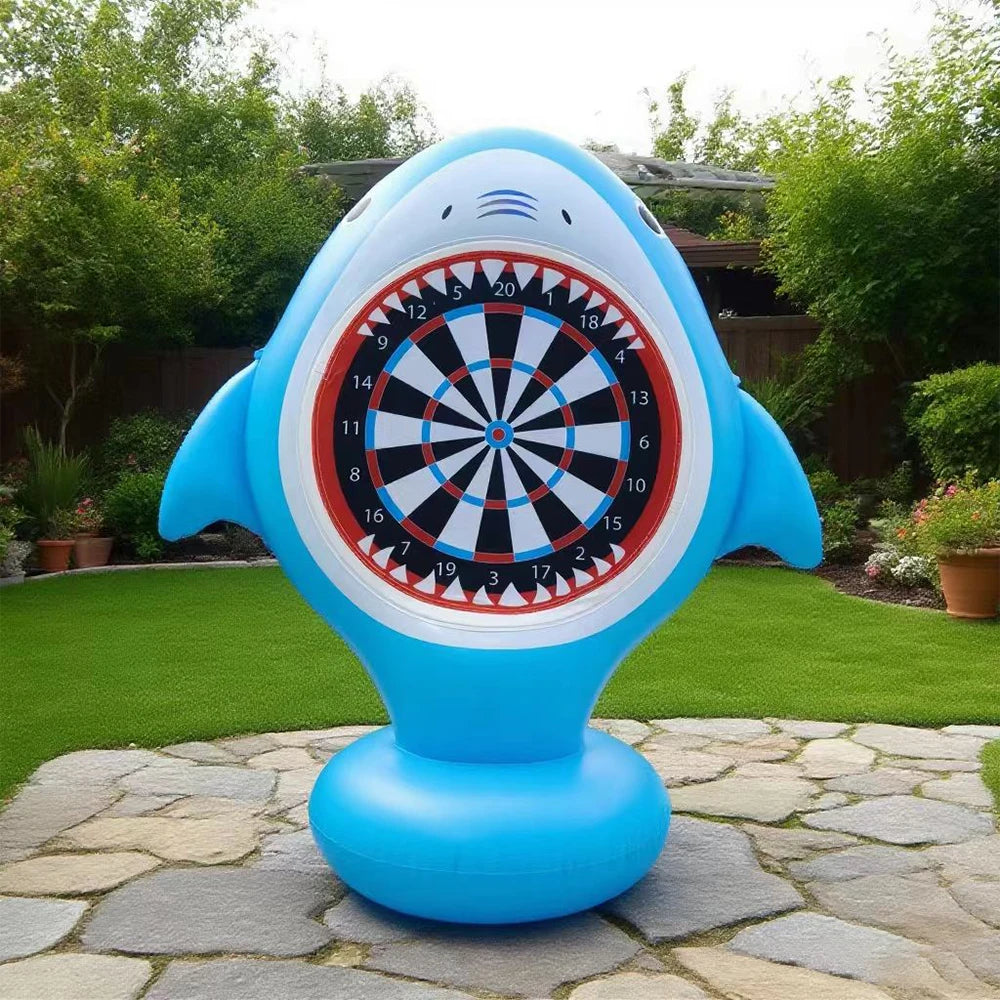 Aufblasbares Klebedart-Wurfspiel – Familien-Gartenspiel für Kinder & Erwachsene | PVC