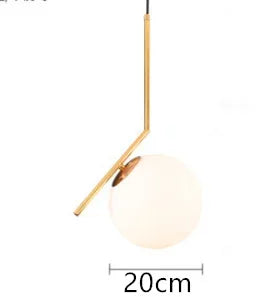 Moderne Led Hängen Lampe Minimalismus Metall Anhänger Lichter Glas Runde Glas Ball Nacht Beleuchtung Wohnzimmer Küche Nordic Deco