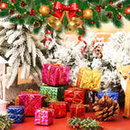 120/12PCS Mini Geschenk Boxen Weihnachten Baum Hängen Anhänger Bunte Quadratische Schaum Box Ornamente Weihnachten Neue Jahr Party decor Großhandel