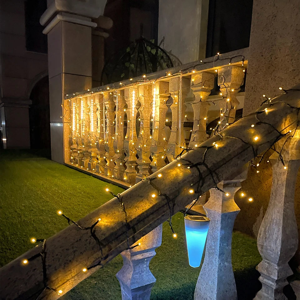 10m 20m 30m 50m Hochzeitsfeiertag Weihnachtsgirlande Dekoration Beleuchtung LED String Lichterketten mit EU-Netz stecker für Wohnkultur