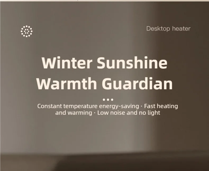 Die tragbare Mini-Heizung mit zweistufiger Warmlufteinstellung eignet sich für den Einsatz auf Heim- und Büroschreibtischen sowie Fußwärmer