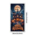 Event-Banner, bunter Druck, Kürbis-Laternen-Banner, Kürbis-Banner, Halloween-Party, Feiertagsfeier, gruselige Tür-Banner-Abdeckung