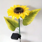 Peach Forest Solar-Sonnenblumen-Gartenleuchte – LED, Wasserdicht, Windresistent | CCC/CE/RoHS | 1- & 3-köpfig | Garten & Terrasse