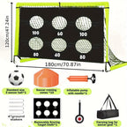 Tragbare Pop-up-Fußball-Target-Trainingsausrüstung mit verschiedenen Konfigurationsmodi; Torset geeignet für Outdoor-Sportarten; Fußball