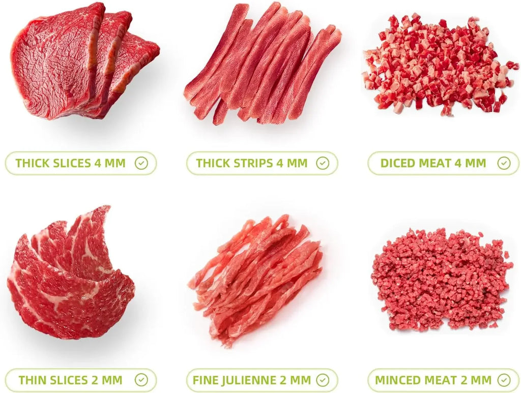 Fleischschneider, Hackmesser, Küchenmesserset zum Fleischschneiden, Zerkleinern, manueller Frischfleischschneider, Lebensmittelschneider für Rindfleisch