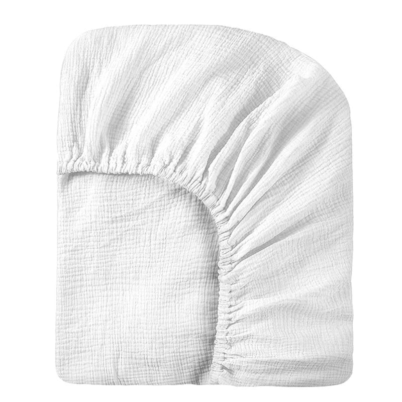 Bequeme Baumwollbettlaken, weiche und atmungsaktive Babybett-Spannbettlaken, Matratzenbezug für Kleinkinder