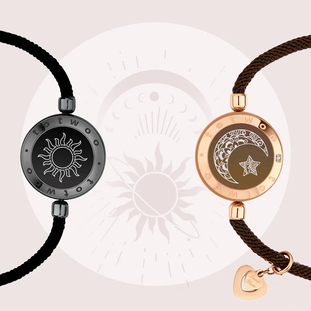Totwoo Long Distance Touch Leuchtende und vibrierende Armbänder für Paare
