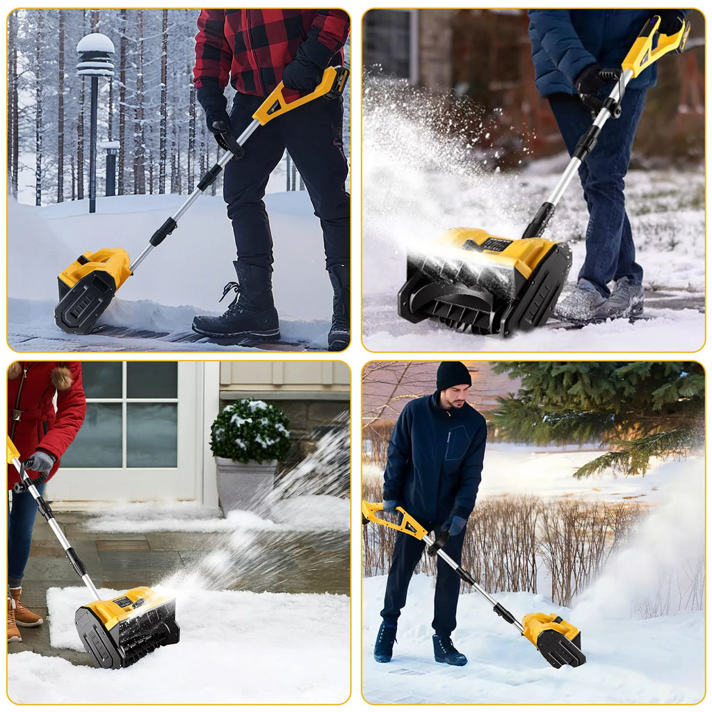 CONENTOOL 33000 U/min 1500 W faltbare elektrische Schneeschaufel 21 V Akku-Schneereiniger Schneefräse Gartengeräte für Makita 18 V Akku