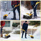 CONENTOOL 33000 U/min 1500 W faltbare elektrische Schneeschaufel 21 V Akku-Schneereiniger Schneefräse Gartengeräte für Makita 18 V Akku