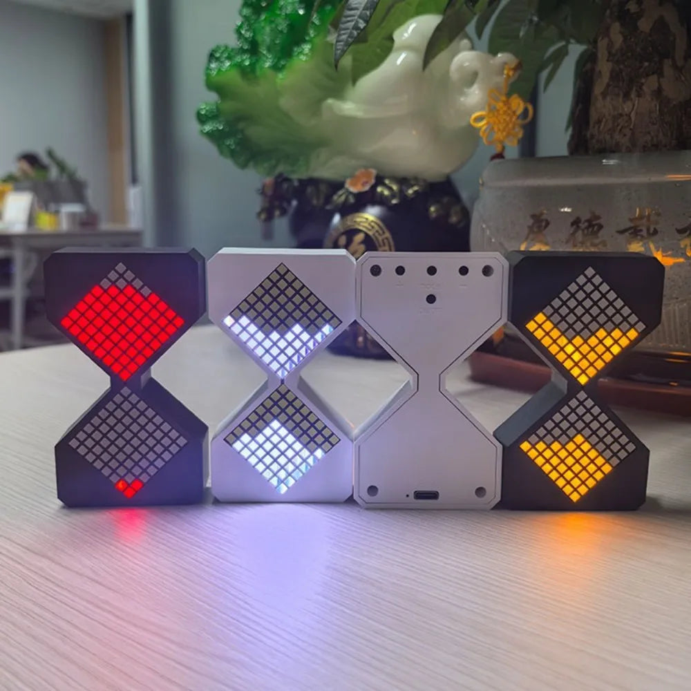 Elektronische LED-Sanduhr im Cyber-Stil, 1–30 Min. Timer mit Schwerkrafterkennung, DIY digitale Sanduhr, Technologie, Sinn für Heimdekoration