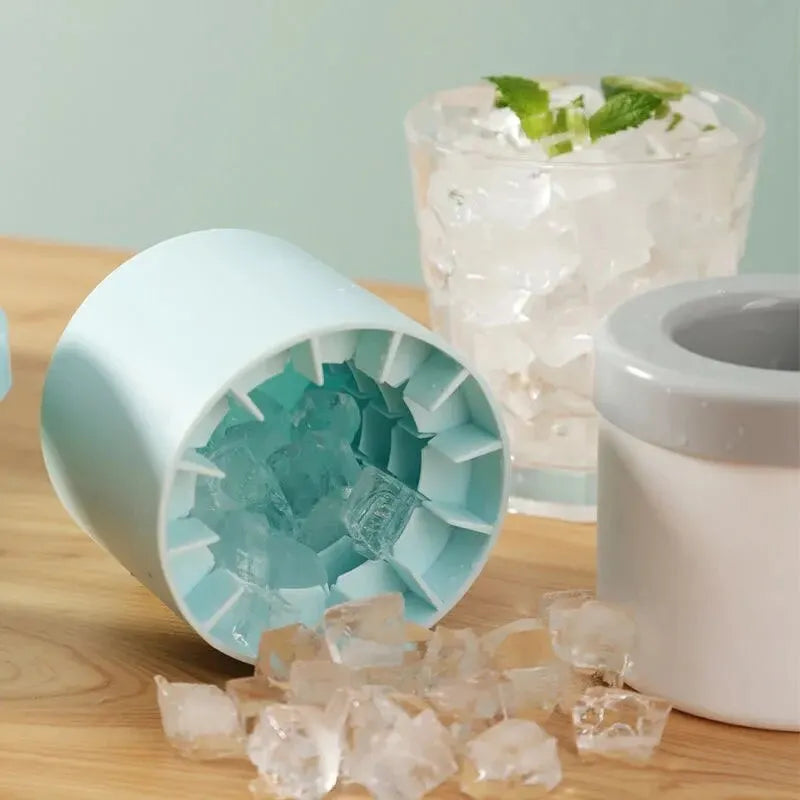 Silikon-Eiswürfelform, runder Eiskübel, Sommer, selbstgemacht, DIY, Kühlschrank, Einfrieren, Eismaschine, kreative Eiswürfelform, Barzubehör