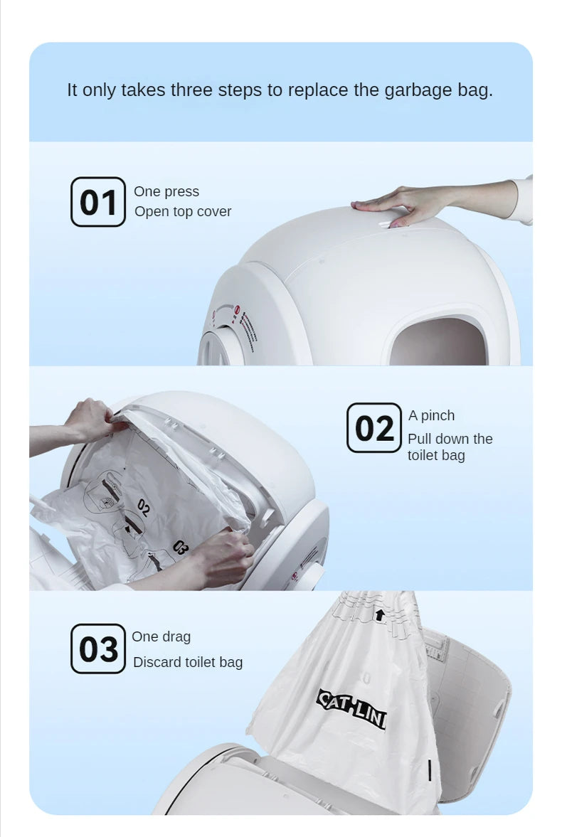 CATLINK Selbstreinigende Katzentoilette, automatische Toilette für Katzen, großer geschlossener Sandkasten, Katzenhaustier, intelligente Artikel, Arenero Gato Cerrado Katzentoilette