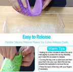 LMETJMA Mini-Eiswürfelformen aus Silikon, 160 zerkleinerte Eiswürfelformen, leicht zu lösender kleiner Eiswürfel zum Kühlen von Whiskey-Cocktails JT42