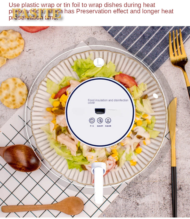 Heizungs-Dichtungsabdeckung für Lebensmittel, Mahlzeit, intelligente intelligente elektrische Heizung, Lebensmittel-Isolierabdeckung, multifunktionale Lebensmittel- und Frischabdeckung