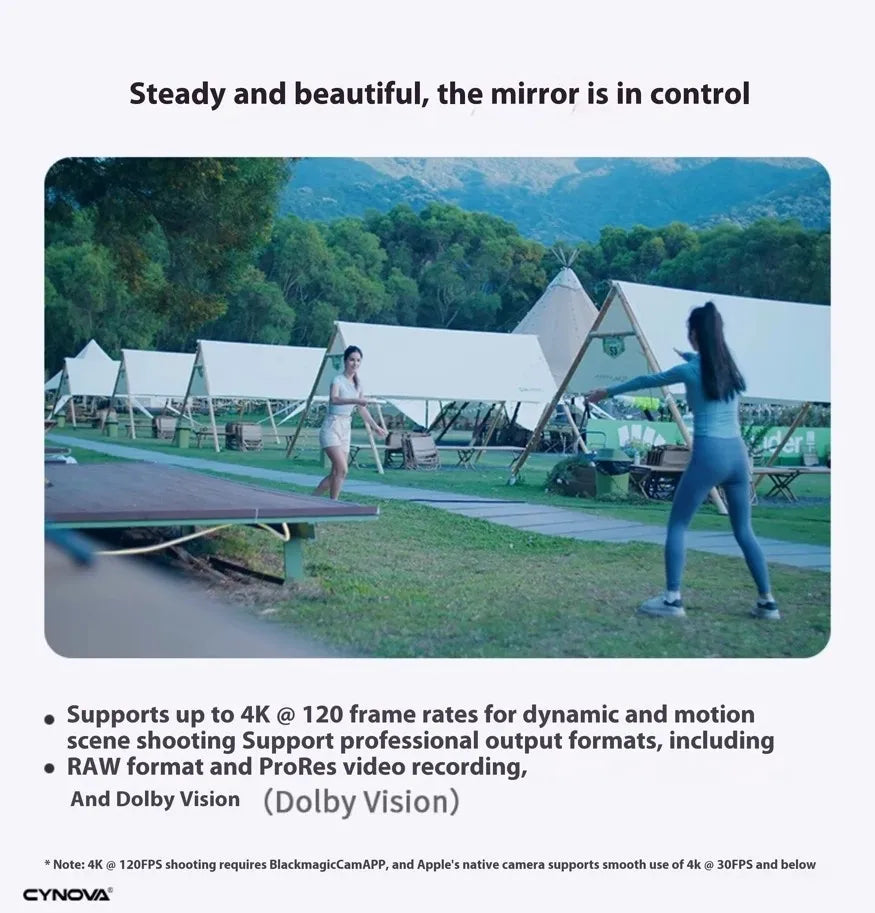 CYNOVA- Founist Vlogmate Mini AMOLED-Bildschirm, Magnetischer Selfie-Monitor, Bildschirm + Fernbedienung