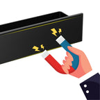 2 Stück neue platzsparende, starke Magnetregale