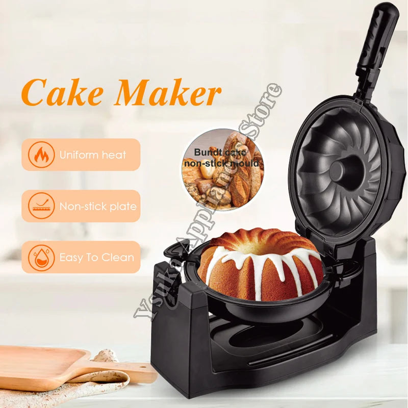Elektrischer rotierender Lava Bundt Cake Maker Rotated Bundt Cake Maker