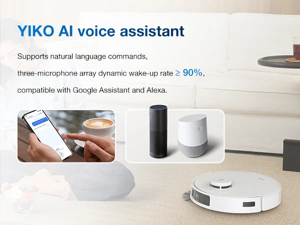 ECOVACS T30C Pro Omni GEN 2 Staubsaugerroboter, Kehren, 25.000 Pa, Staubsaugersammler, Heißluft-Trockenbodenreinigung, Haushaltsgeräte