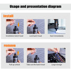 Worx WX242 Elektroschrauber-Set, intelligenter Akku-Bohrschrauber, Schraubendreher, USB-Ladegriff, 30-teiliges Set, Elektroschrauber