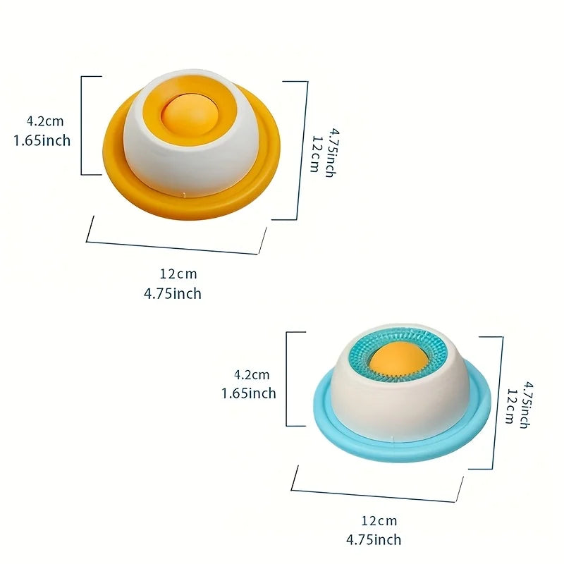 Haustier-Leckmatte, Joghurt-Leckplatte, langsamer Futterspender für Hunde und Katzen – interaktiver Snack-Schüssel, fördert die Zahngesundheit, Haustier-Leckmatte