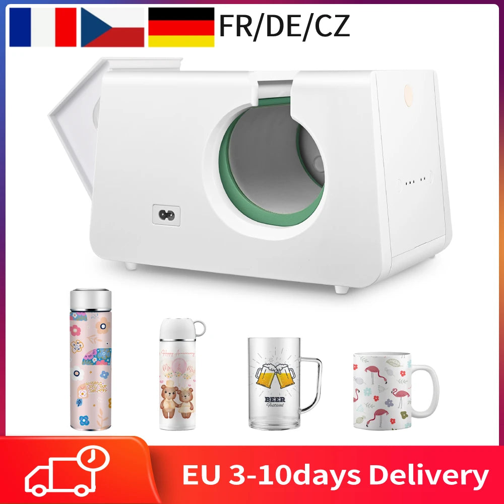 Automatische Tassenpresse, 10–11 Unzen, Transfersublimation, tragbare Tassenpresse, One-Touch-Taste als Geschenk für Geburtstage