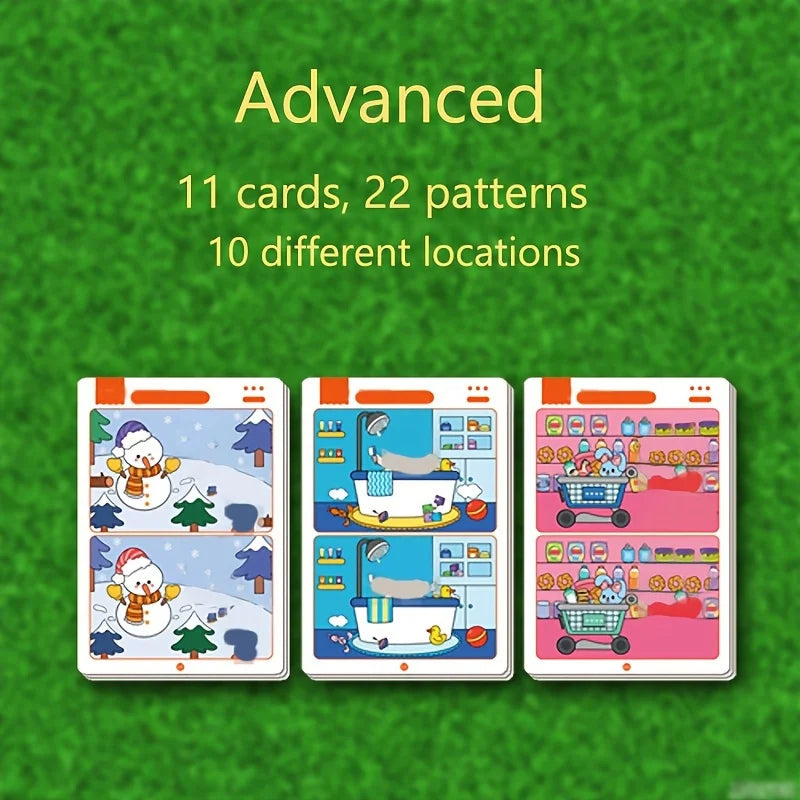 Ein pädagogisches Fehlerspiel: wiederverwendbares Wischpapier für das Konzentration und Aufmerksamkeitstraining