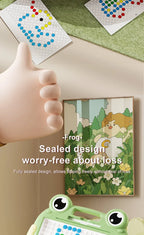 Montessori Kinder, Magnetisches Zeichenbrett, Spielzeug mit Magnetperlen und Stift, Niedliche Frösche, Großes Doodle-Brett für Kinder, Lernspielzeug